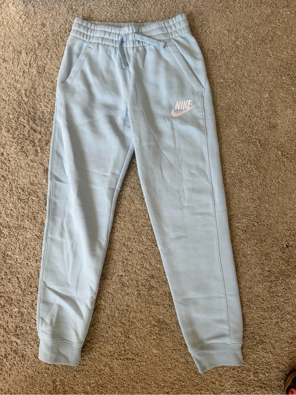 Nike Pale Blue Hoodie and Joggers Set, Girls Large
